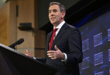CANBERRA, AUSTRALIA - NewsWire Photos - June 18, 2025: Dr Jim Chalmers MP, Treasurer of Australia addresses the National Press Club of Australia in Canberra on "Our Second Term Economic Agenda". Picture: NewsWire / Martin Ollman