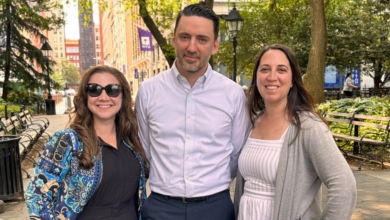 Left to right: Holly Halmo, John Burdick and Marni Passer Vassallo. Picture: HEDx