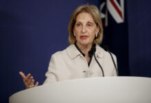 SYDNEY, AUSTRALIA - NewsWire Photos JULY 10, 2025: Special Envoy to Combat Antisemitism, Jillian Segal during a press conference on Thursday. Picture: NewsWire / Nikki Short