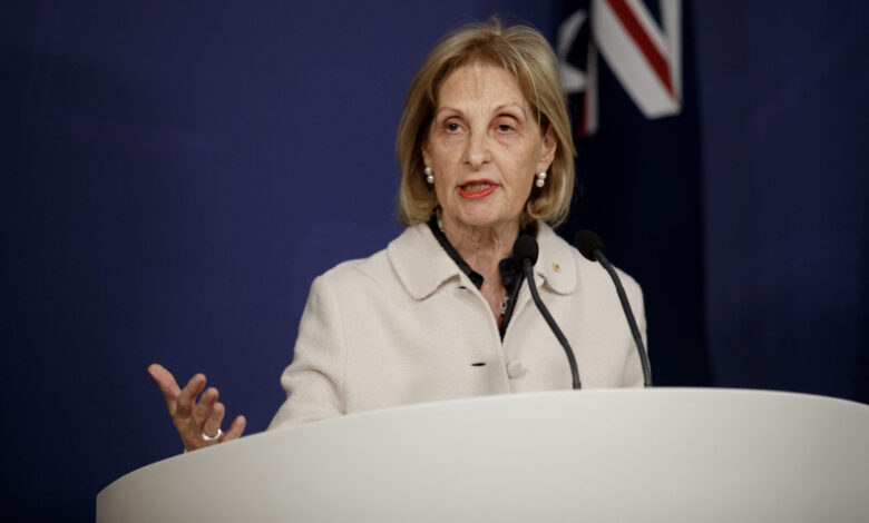 SYDNEY, AUSTRALIA - NewsWire Photos JULY 10, 2025: Special Envoy to Combat Antisemitism, Jillian Segal during a press conference on Thursday. Picture: NewsWire / Nikki Short