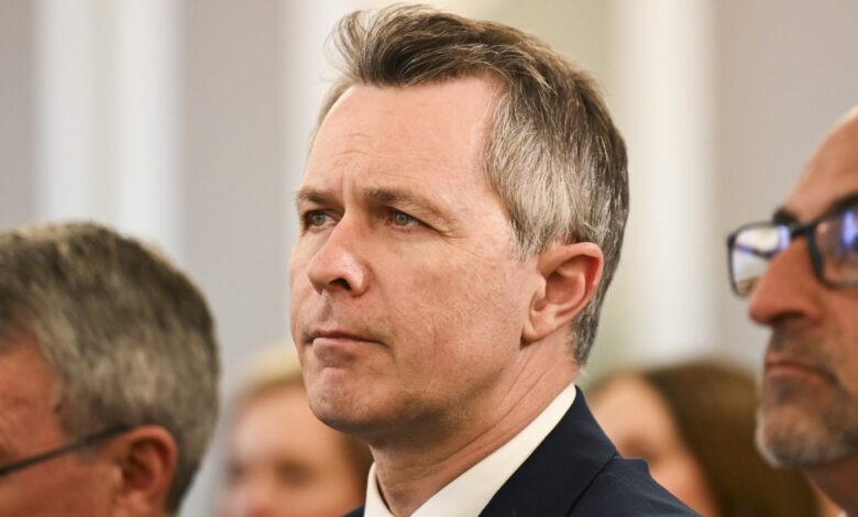 Jason Clare said the government should wait for more information before acting on campus antisemitism. Picture: Martin Ollman