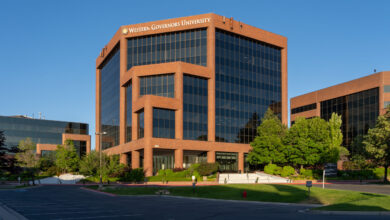Western Governors University in Salt Lake City, Utah, USA, June 20, 2023. Western Governors University is an online university in Salt Lake City.
