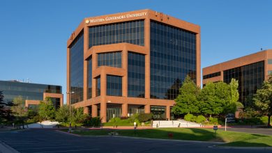 Western Governors University in Salt Lake City, Utah, USA, June 20, 2023. Western Governors University is an online university in Salt Lake City.