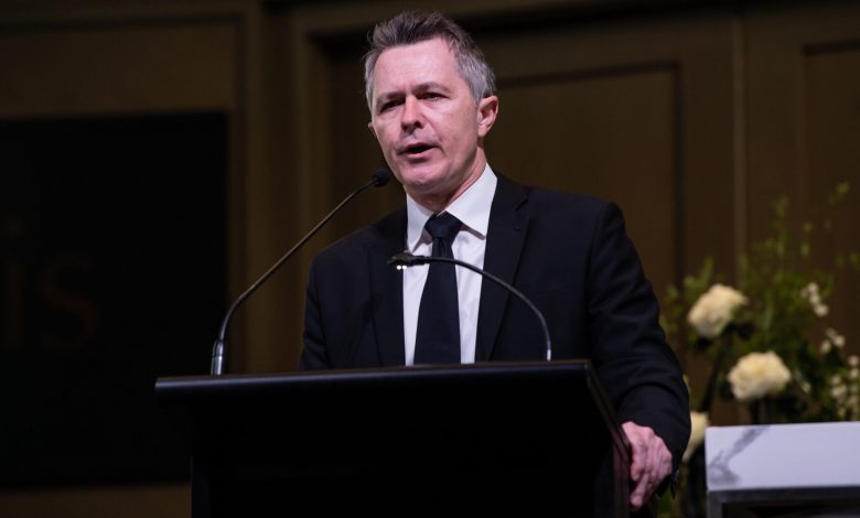 Jason Clare addressed the AFR Higher Education Summit on Tuesday. Picture: Monique Harmer