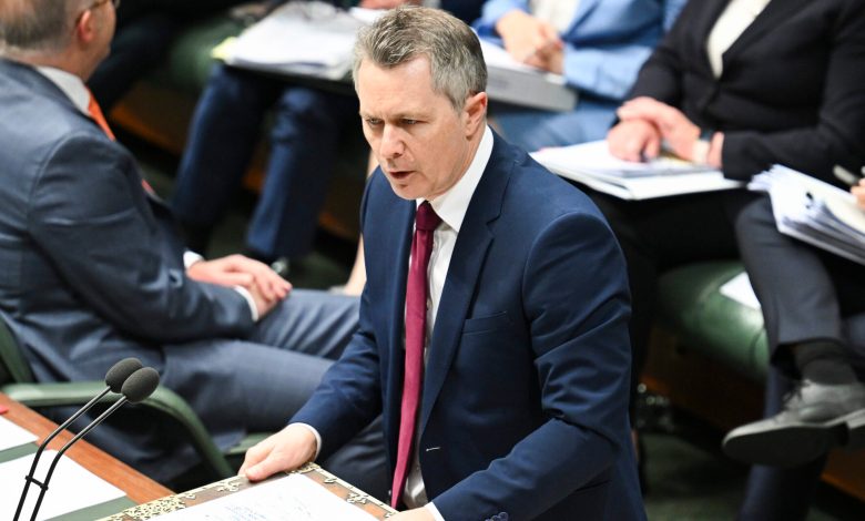 Jason Clare said TEQSA can only act either as a sledgehammer or a feather. Picture: Martin Ollman