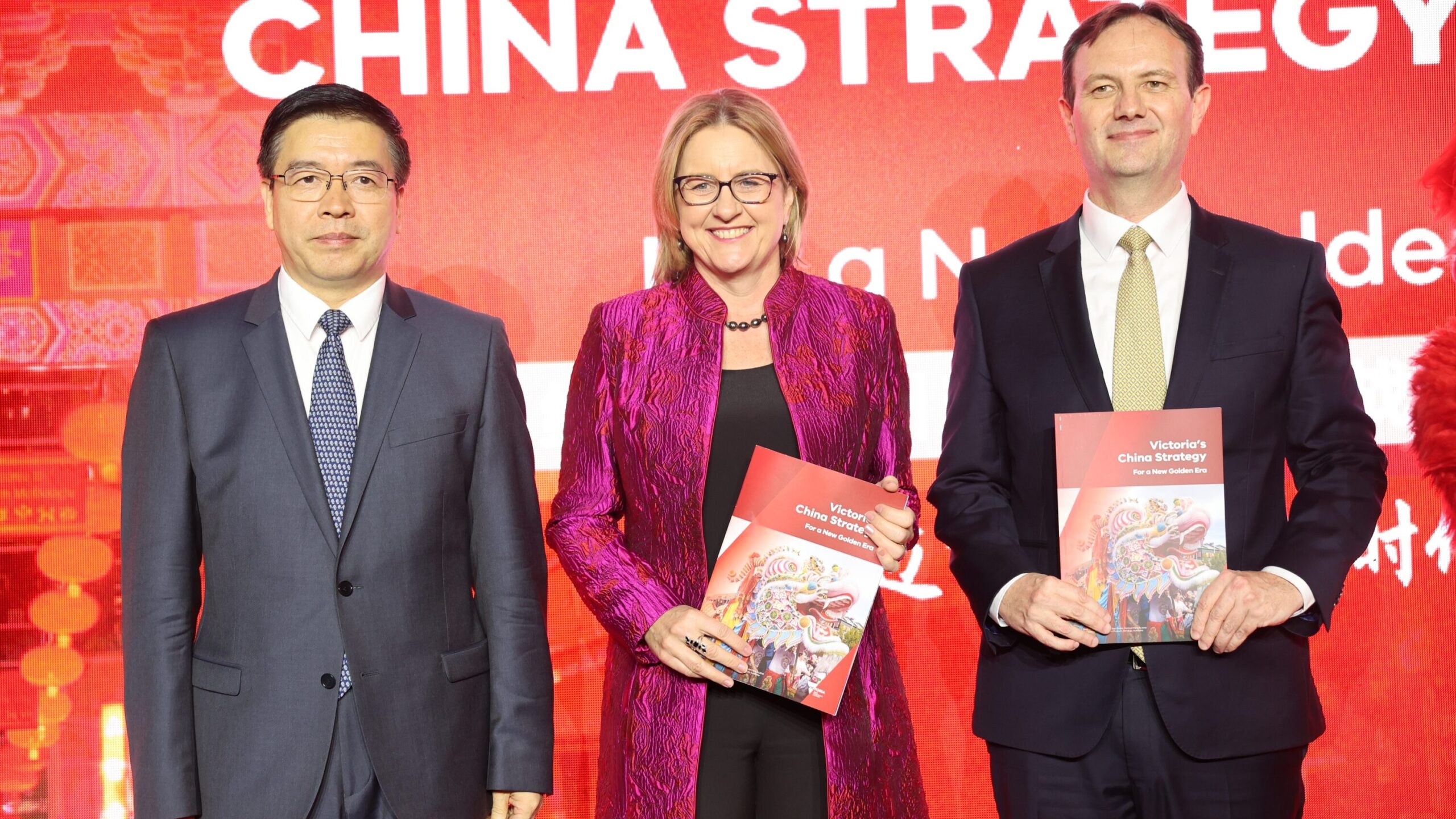 Premier Jacinta Allan launched her China Strategy in Beijing in September. Picture: Newswire