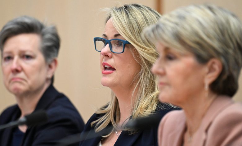 CANBERRA, AUSTRALIA - NewsWire Photos - October 10, 2025: Australian National University Interim vice chancellor Rebekah Brown appears at the Supplementary Budget Estimates 2025Ã¢â¬â26 Senate Education and Employment Legislation at Parliament House in Canberra. Picture: NewsWire / Martin Ollman