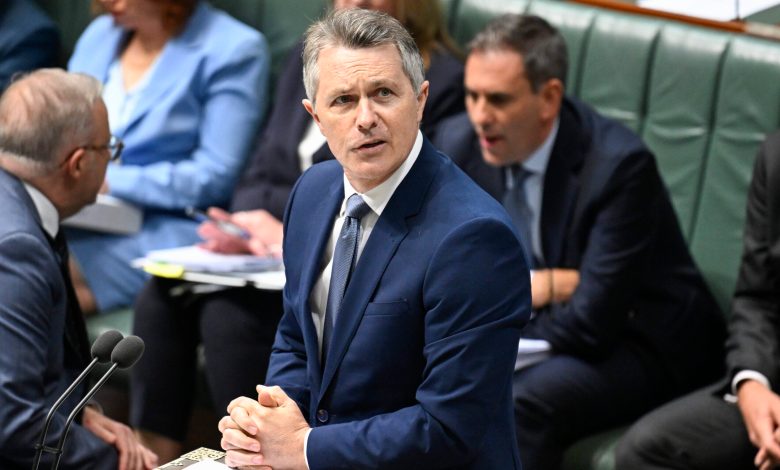 Jason Clare introduced the legislation during the last sitting week of Parliament. Picture: Martin Ollman.