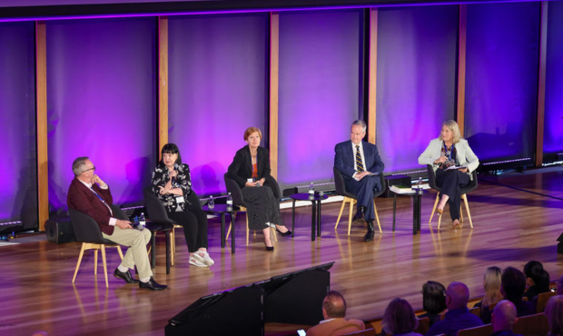 The panel at HEDx in November. Picture: HEDx.